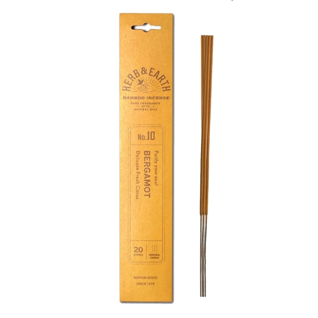 HERB & EARTH INCENSE | Herb & Earth Incense BERGAMOT, 20 stick packet