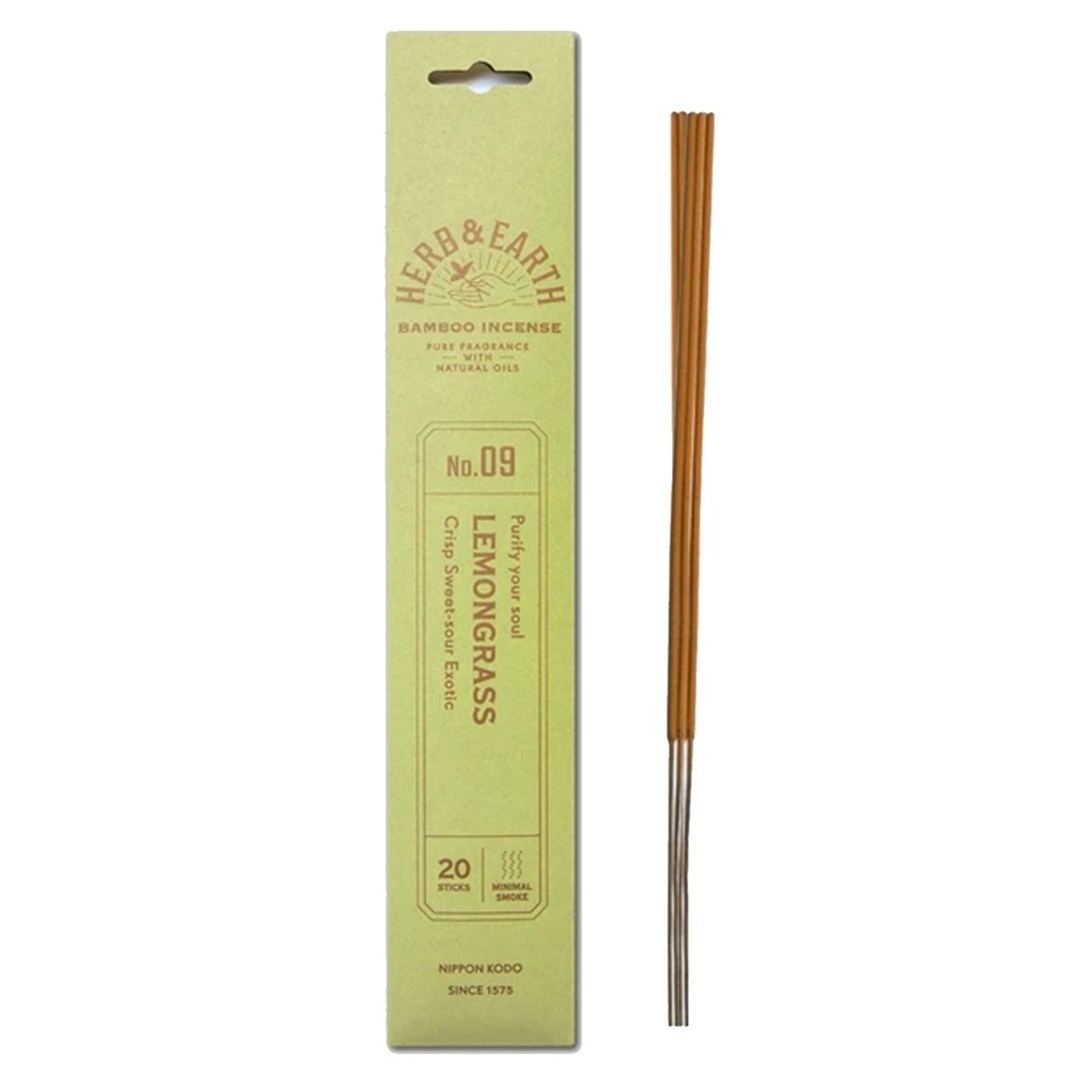 HERB & EARTH INCENSE | Herb & Earth Incense LEMONGRASS, 20 stick packet
