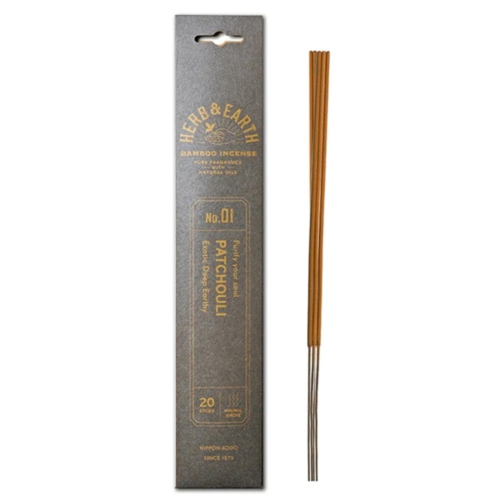 HERB & EARTH INCENSE | Herb & Earth Incense PATCHOULI, 20 stick packet