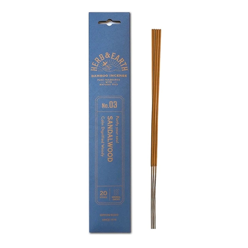 HERB & EARTH INCENSE | Herb & Earth Incense SANDAL, 20 stick packet