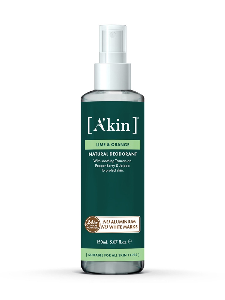 A’KIN | Lime & Orange Spray Deodorant 150ml