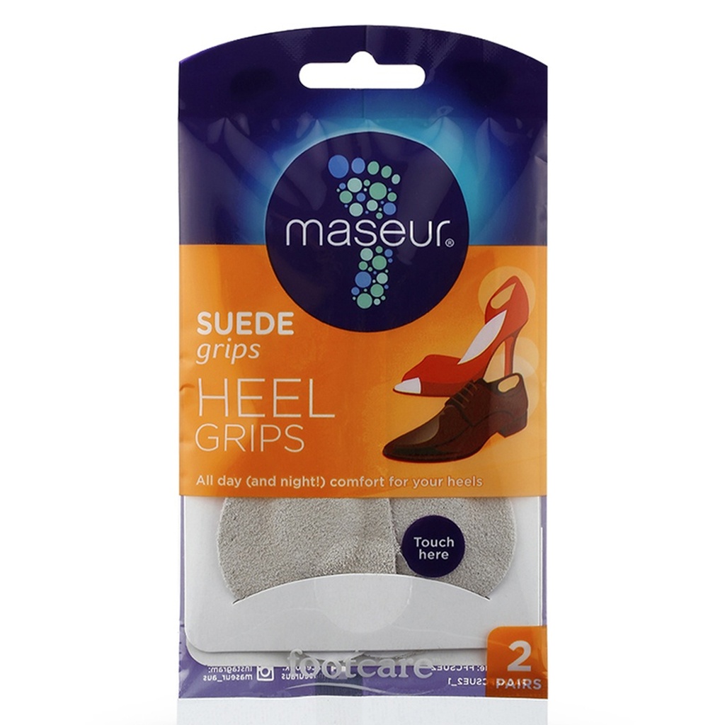 MASEUR | Suede Heel Grips, 2 Pairs