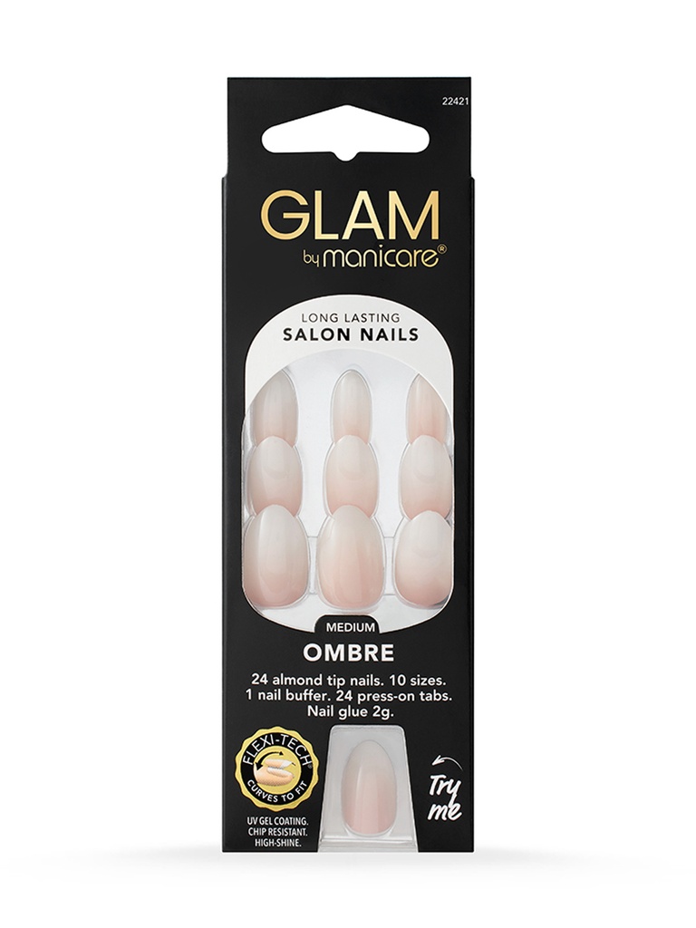 MANICARE | Press On Nails Medium Almond Fashion Kit