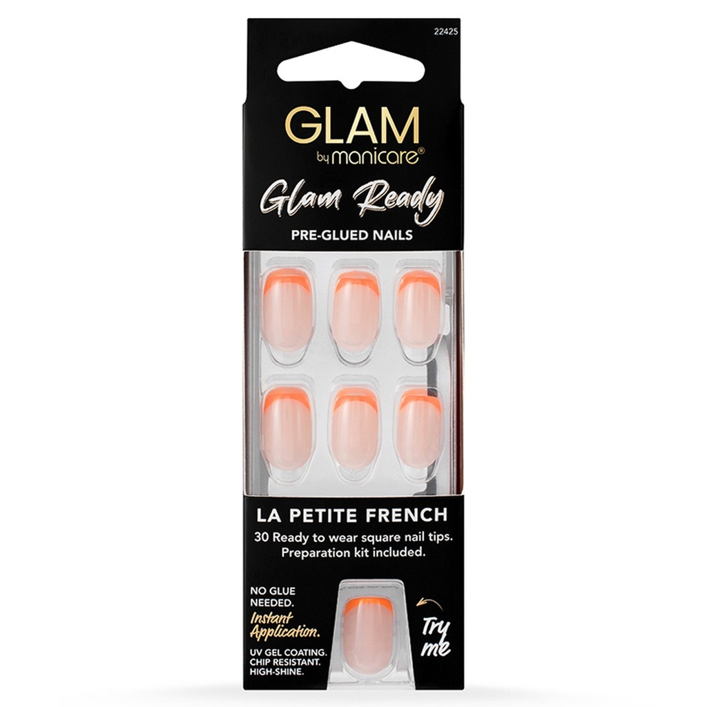 MANICARE | Glam Ready Pre-Glued Nails 30Pcs – La Petite French