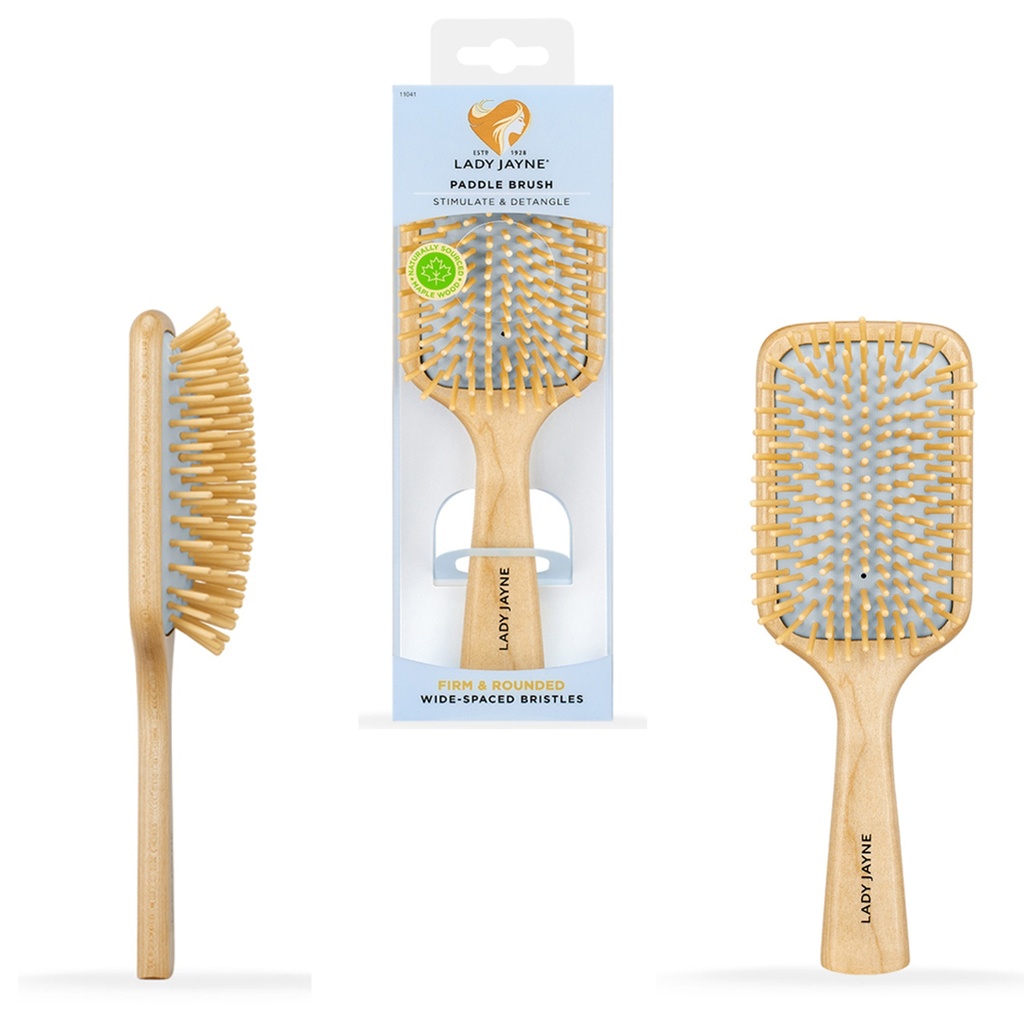 LADY JAYNE | Maple Wood Paddle Brush - Soothe & Detangle