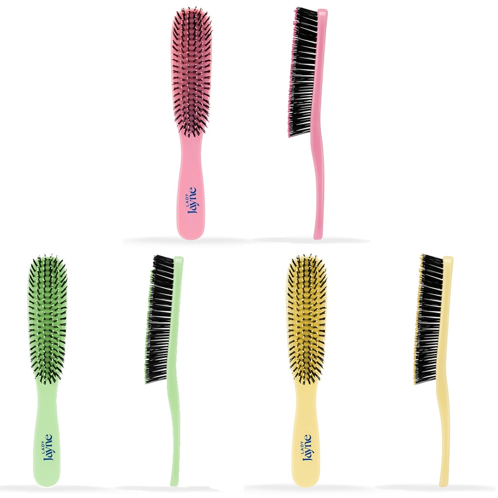 LADY JAYNE | Pastel Smooth & Knotless Detangling Brush, assorted colours - Large
