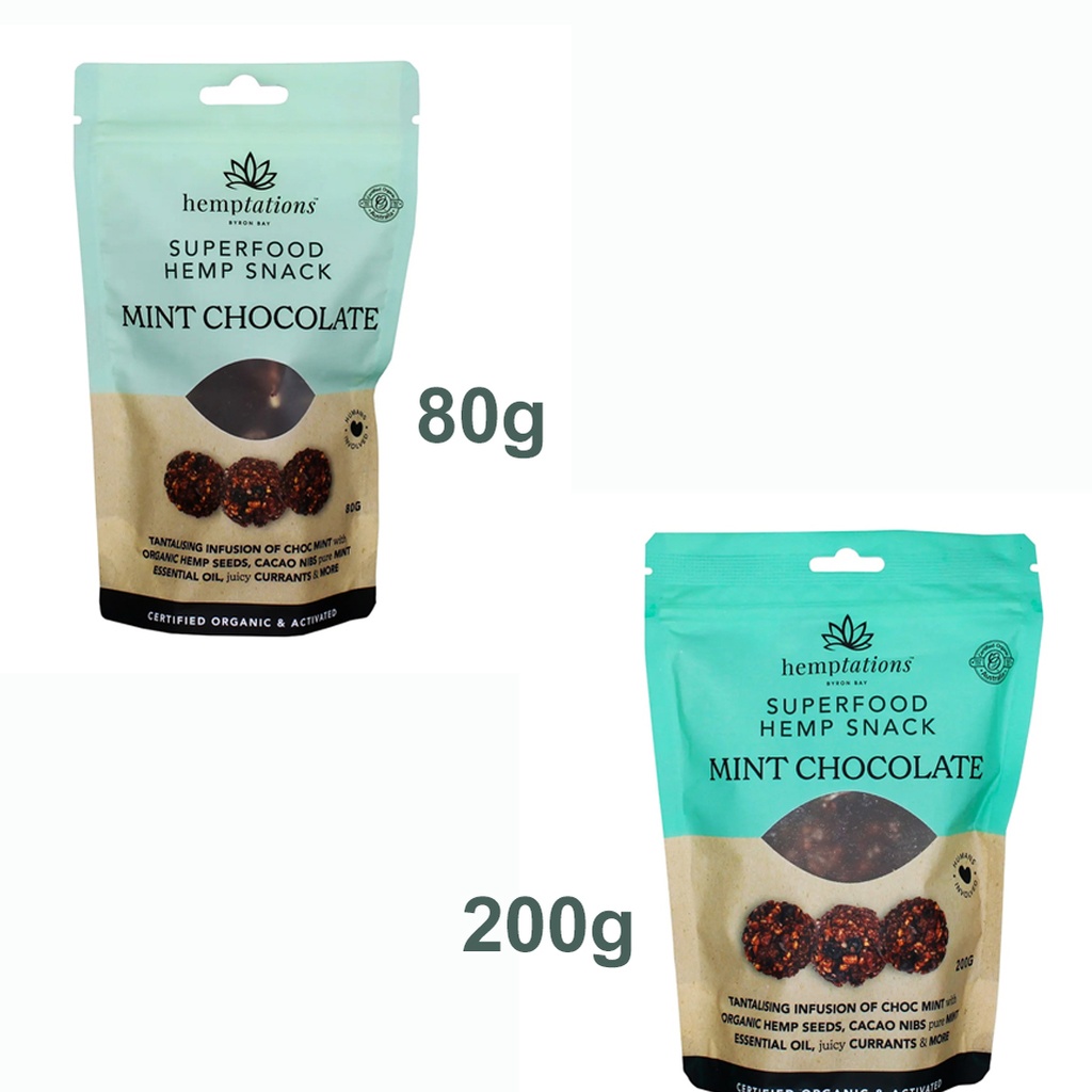 2DIE4 LIVE FOODS | Hemptations Superfood Hemp Snack Mint Chocolate