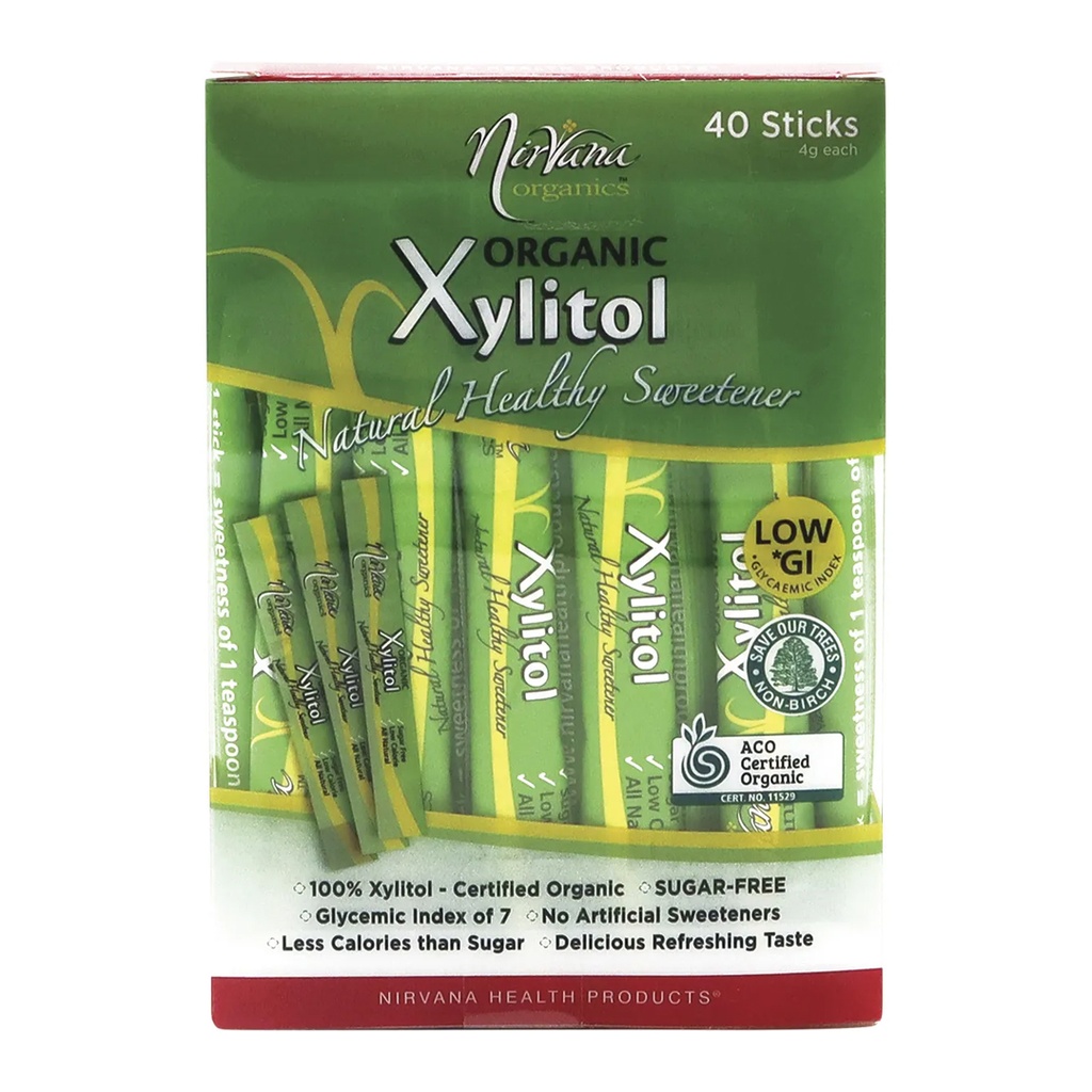 NIRVANA ORGANICS | Xylitol Sticks Certified Organic 40x4g