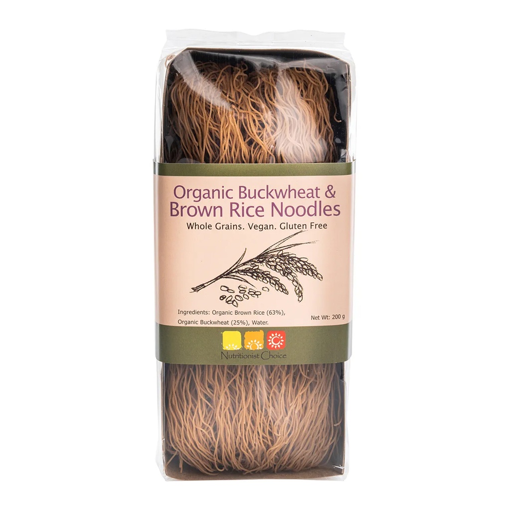 NUTRITIONIST CHOICE | Rice Noodles Buckwheat & Brown 200g