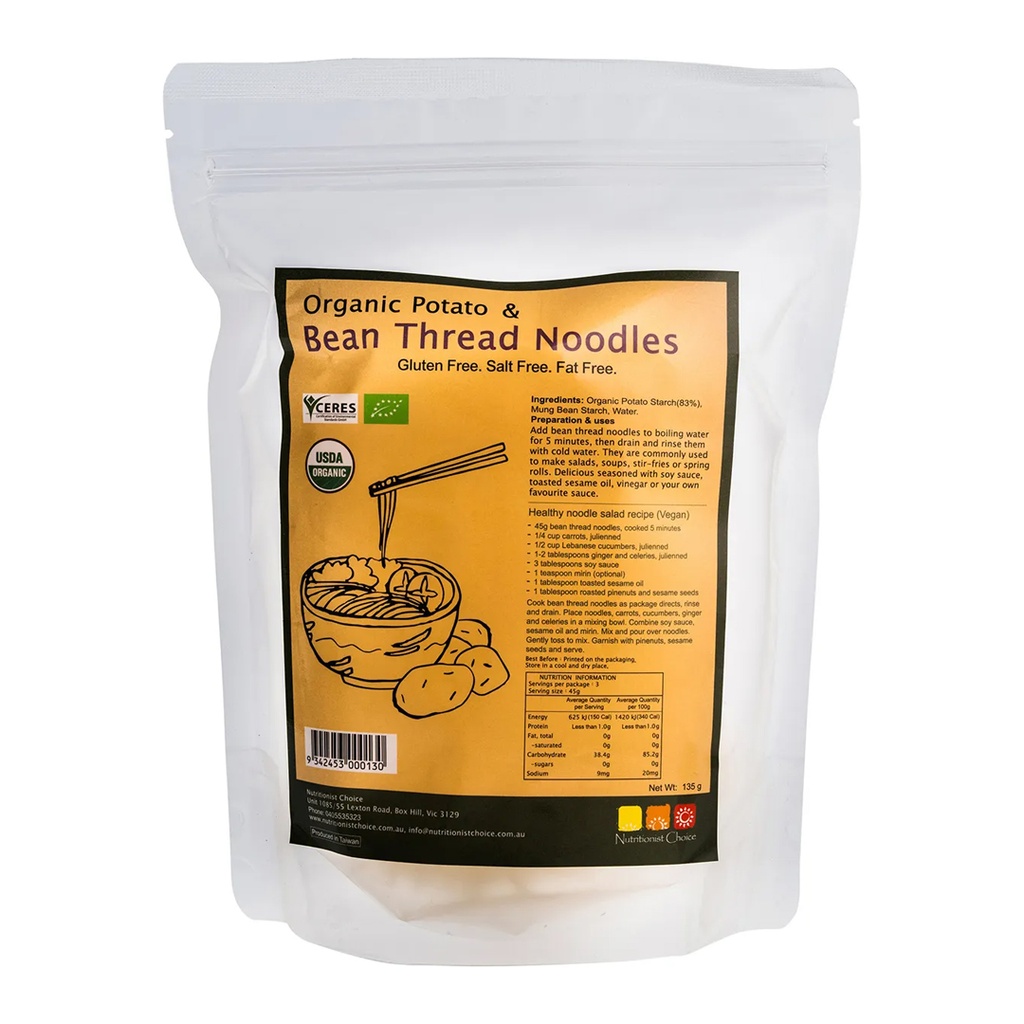 NUTRITIONIST CHOICE | Bean Thread Noodles with Organic Potato 135g