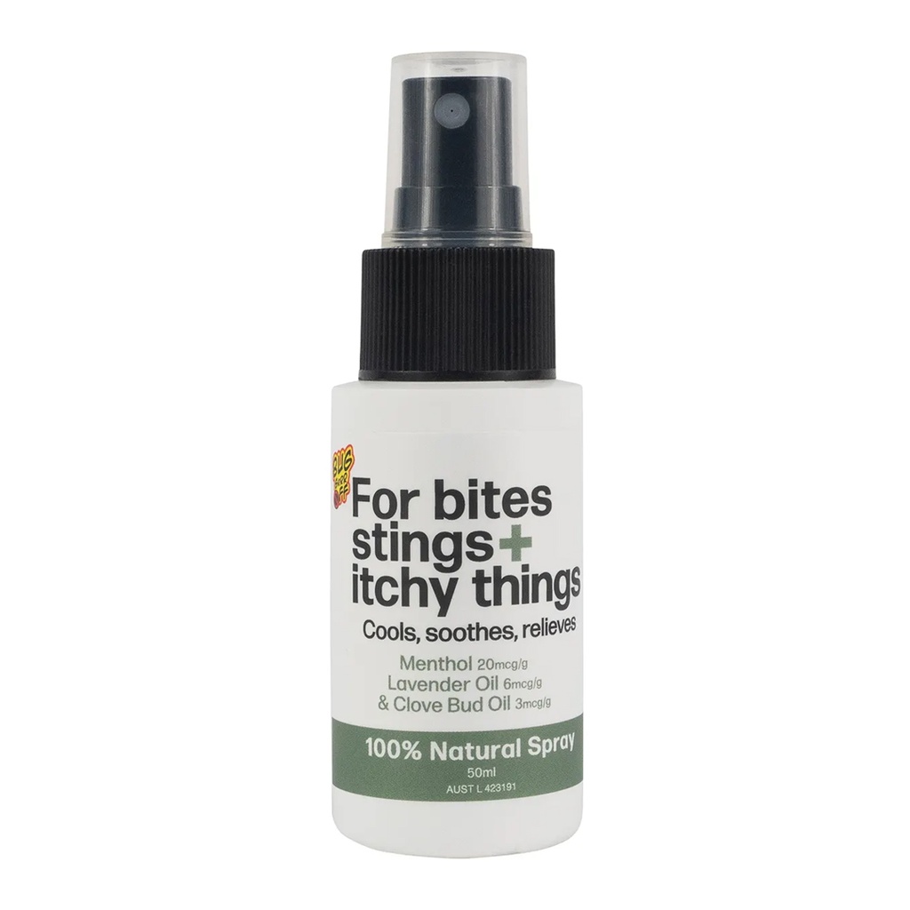 BUG-GRRR OFF | For bites stings + itchy things 100% Natural Spray 50ml