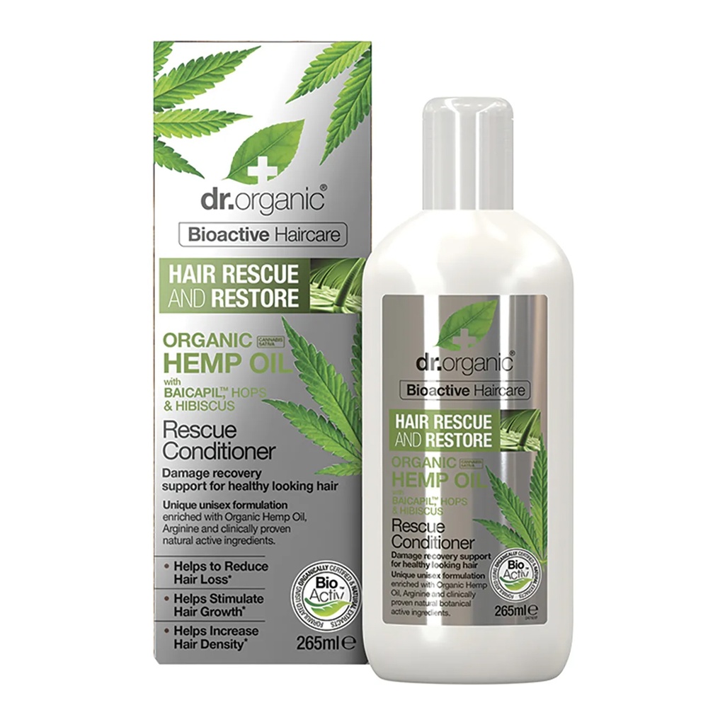 DR ORGANIC | Rescue & Restore Conditioner Organic Hemp Oil 265ml