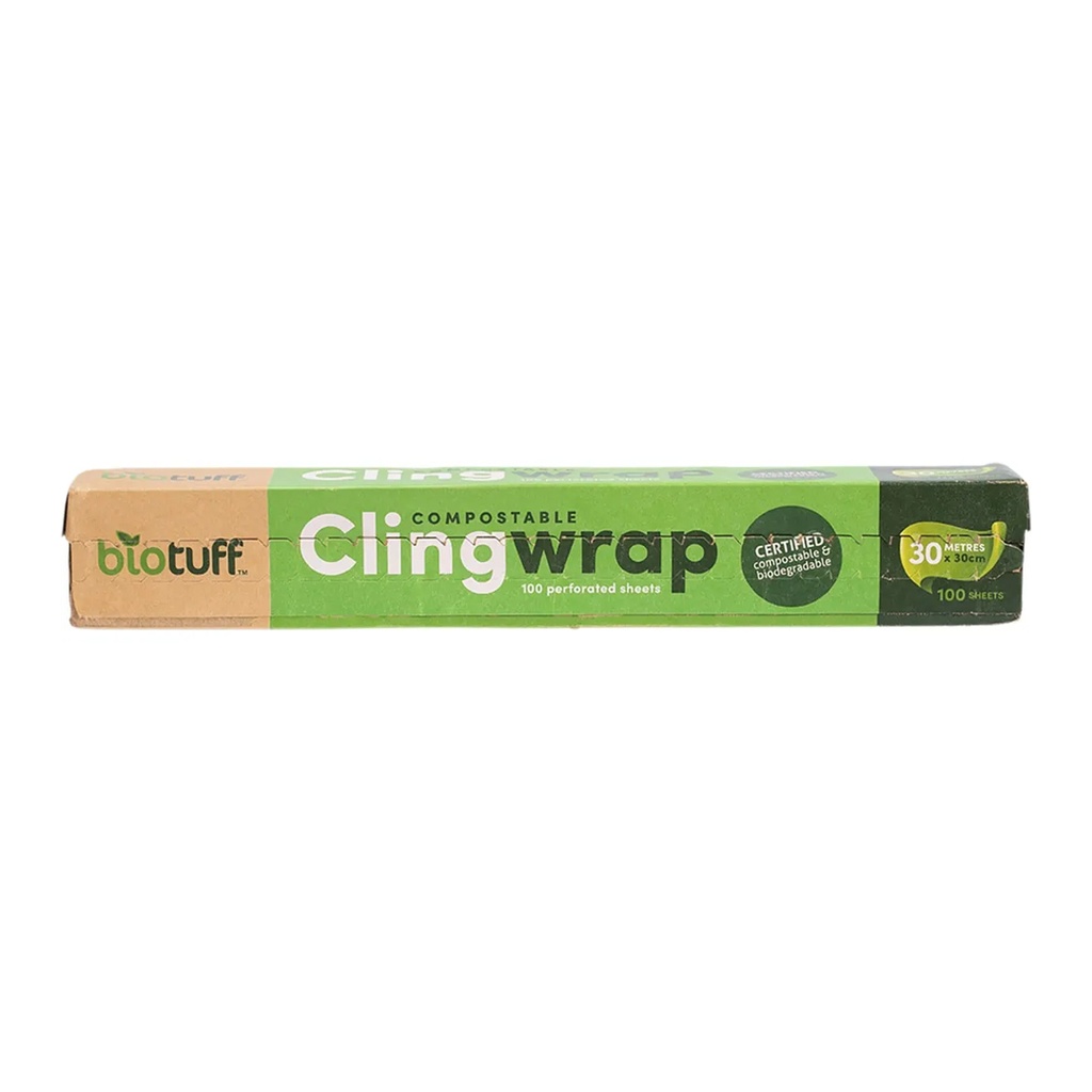 BIOTUFF | Compostable Cling Wrap 100 x 30cm Sheets 30m
