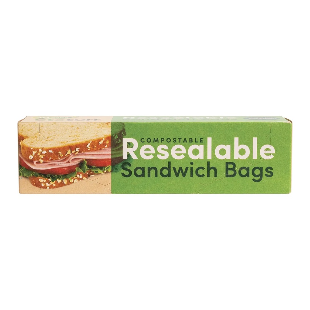 BIOTUFF | Resealable Sandwich Bags 18x17cm 30pk