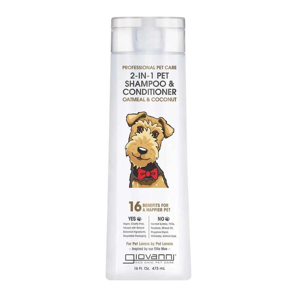 GIOVANNI | 2-in-1 Pet Shampoo & Conditioner Professional Pet Care 473ml