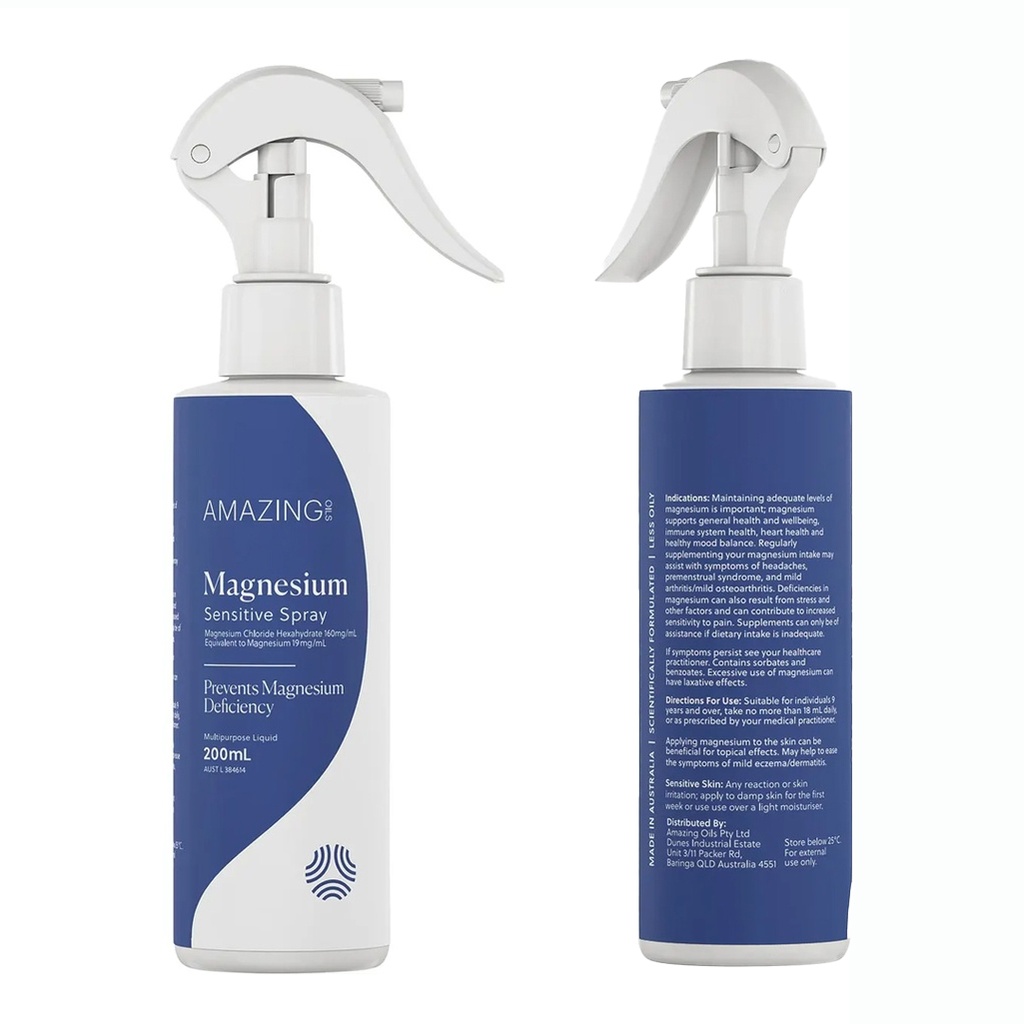 AMAZING OILS | Magnesium Sensitive Spray 200ml