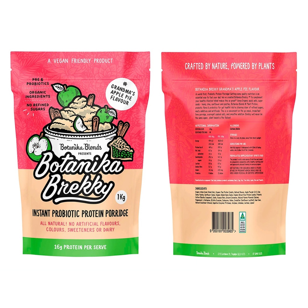 BOTANIKA BLENDS | Botanika Brekky 益生菌粥 – 蘋果派口味，1kg
