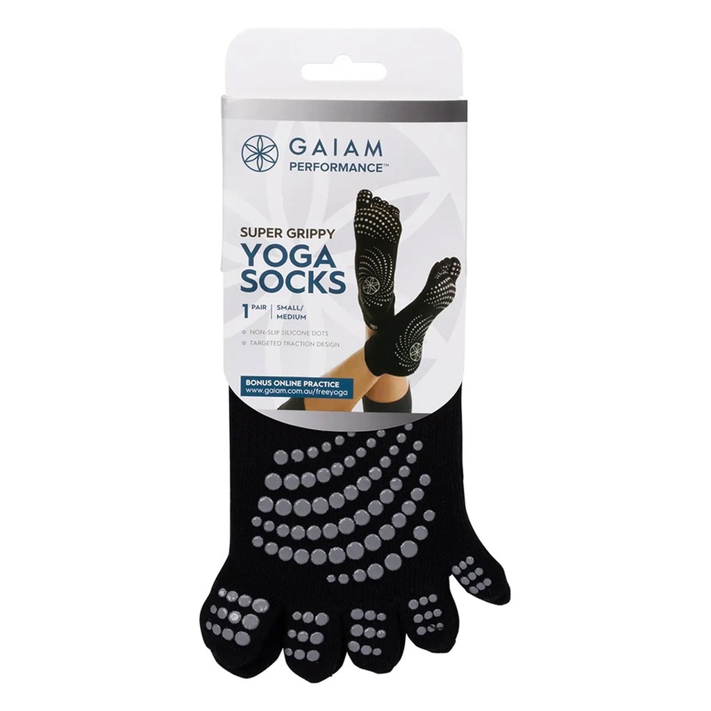 GAIAM | Yoga Socks Super Grippy Small-Medium 1 Pair
