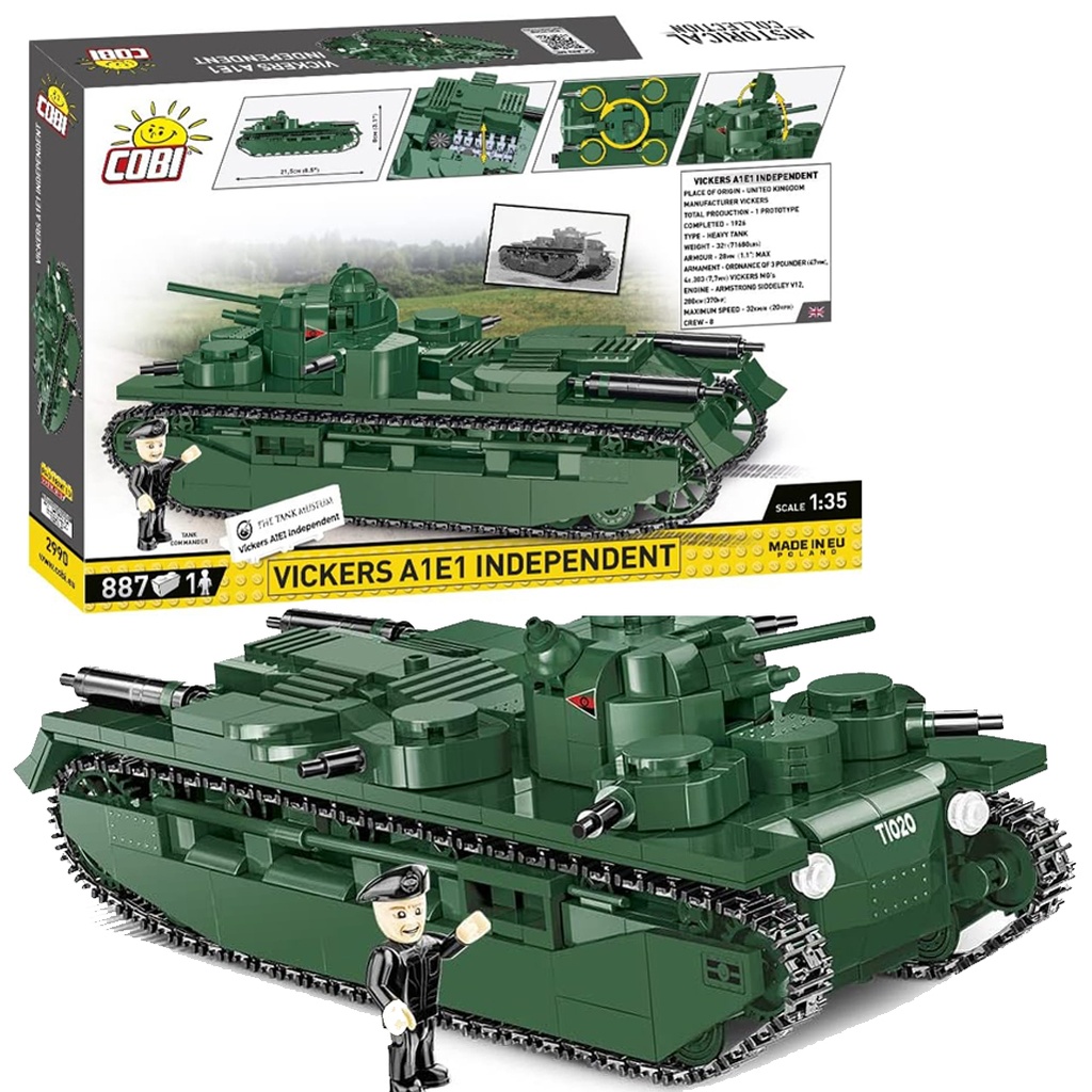 COBI | COBI-2990 HC GREAT WAR /2990/ VICKERS A1 E1 INDEPENDENT 887pcs