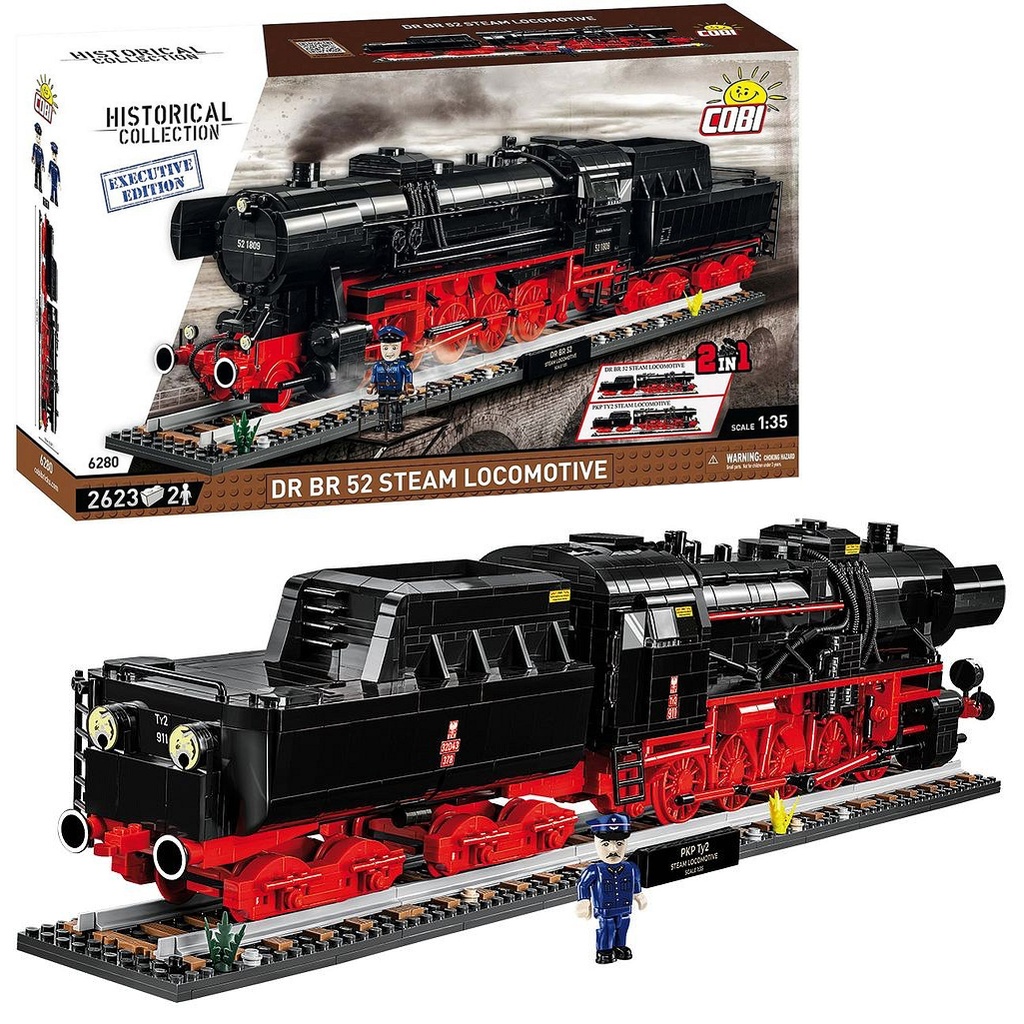 COBI | COBI-6280 | 火車 /6280/ ORB 62型 蒸汽機車 豪華版 ,  2623片