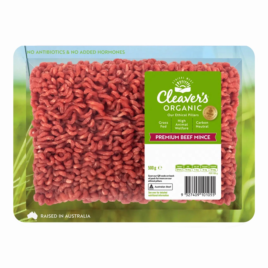 CLEAVER’S 有機肉品 | 有機優質牛絞肉 500克