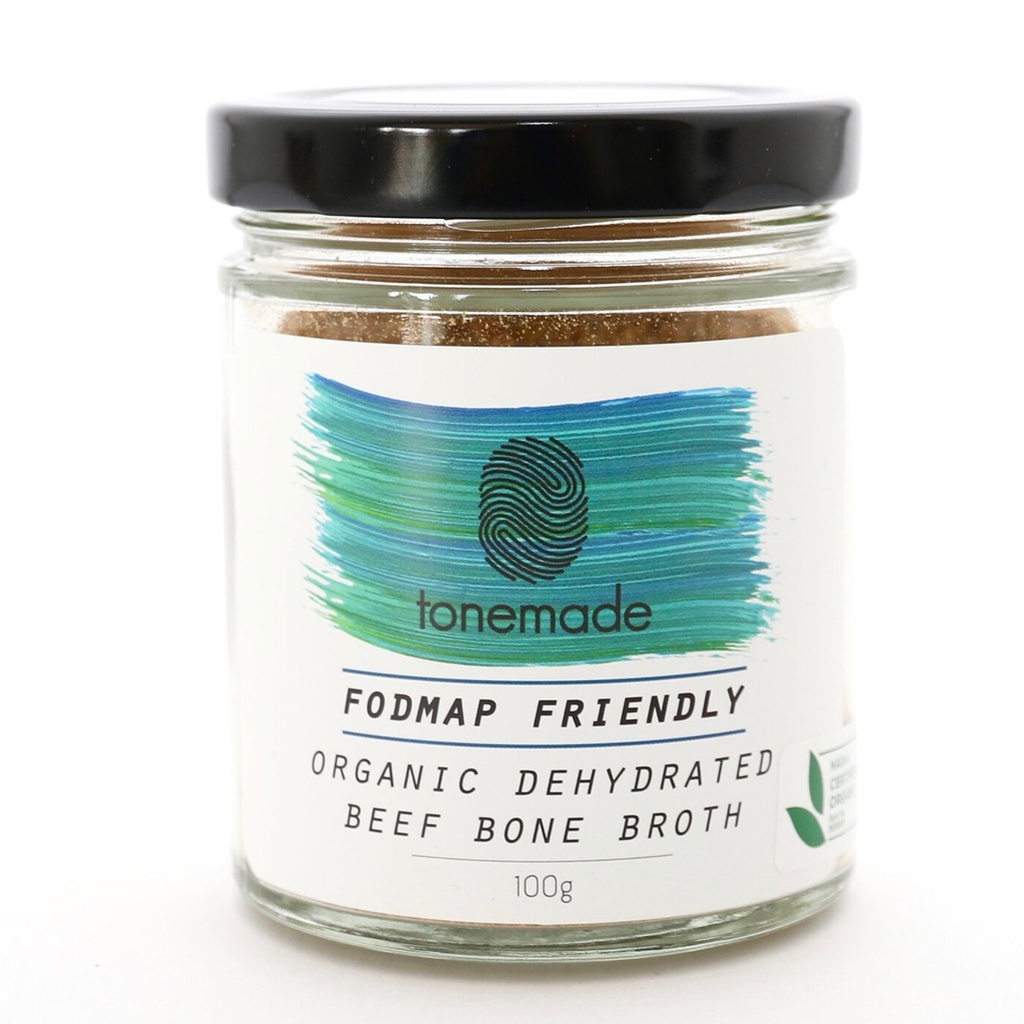 TONEMADE | Organic Dehydrated Beef FODMAP Friendly Bone Broth 100g