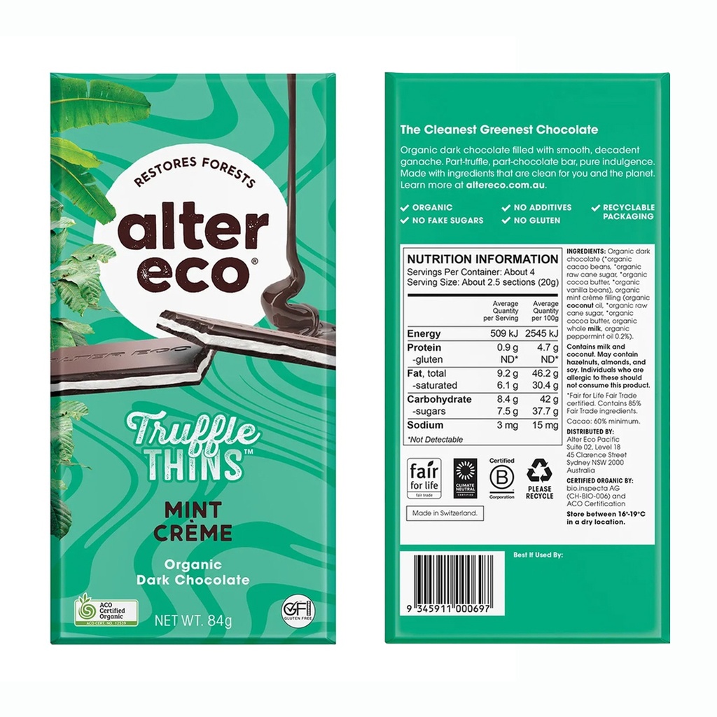 ALTER ECO | 有機薄荷克林姆黑巧克力松露