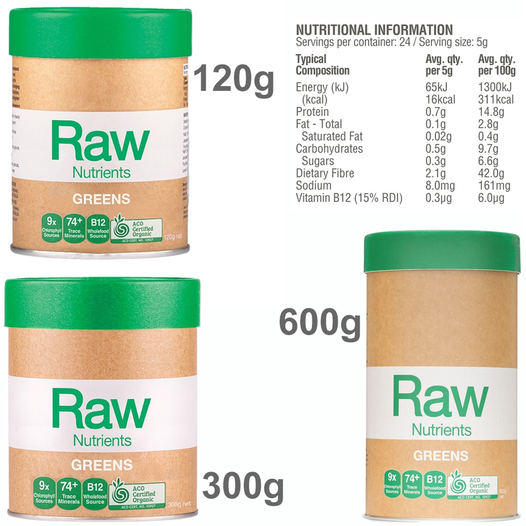 AMAZONIA | Raw Nutrients Organic Greens