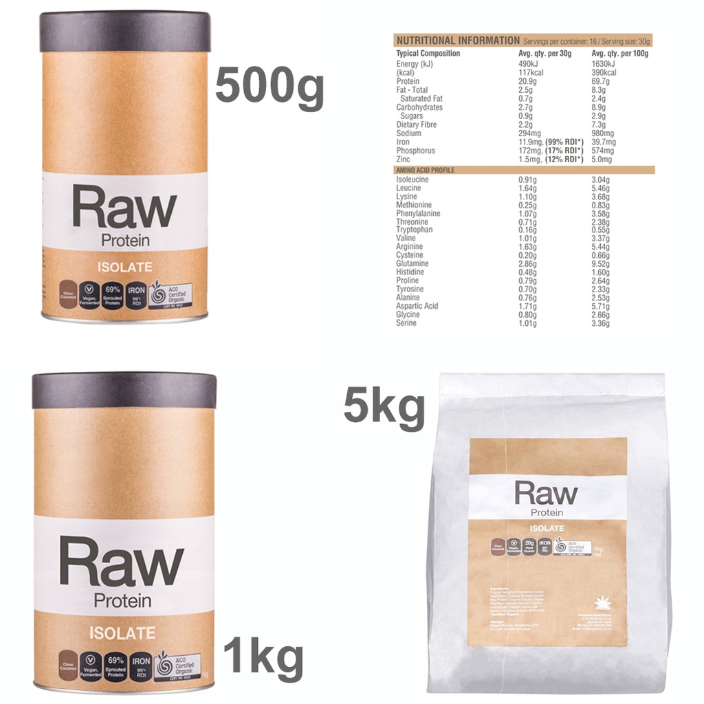 AMAZONIA | Raw Protein Organic Isolate Choc Coconut