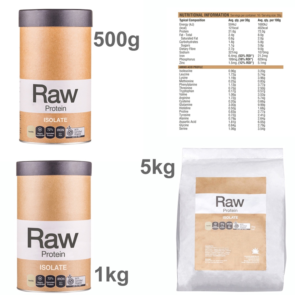 AMAZONIA | Raw Protein Organic Isolate Vanilla