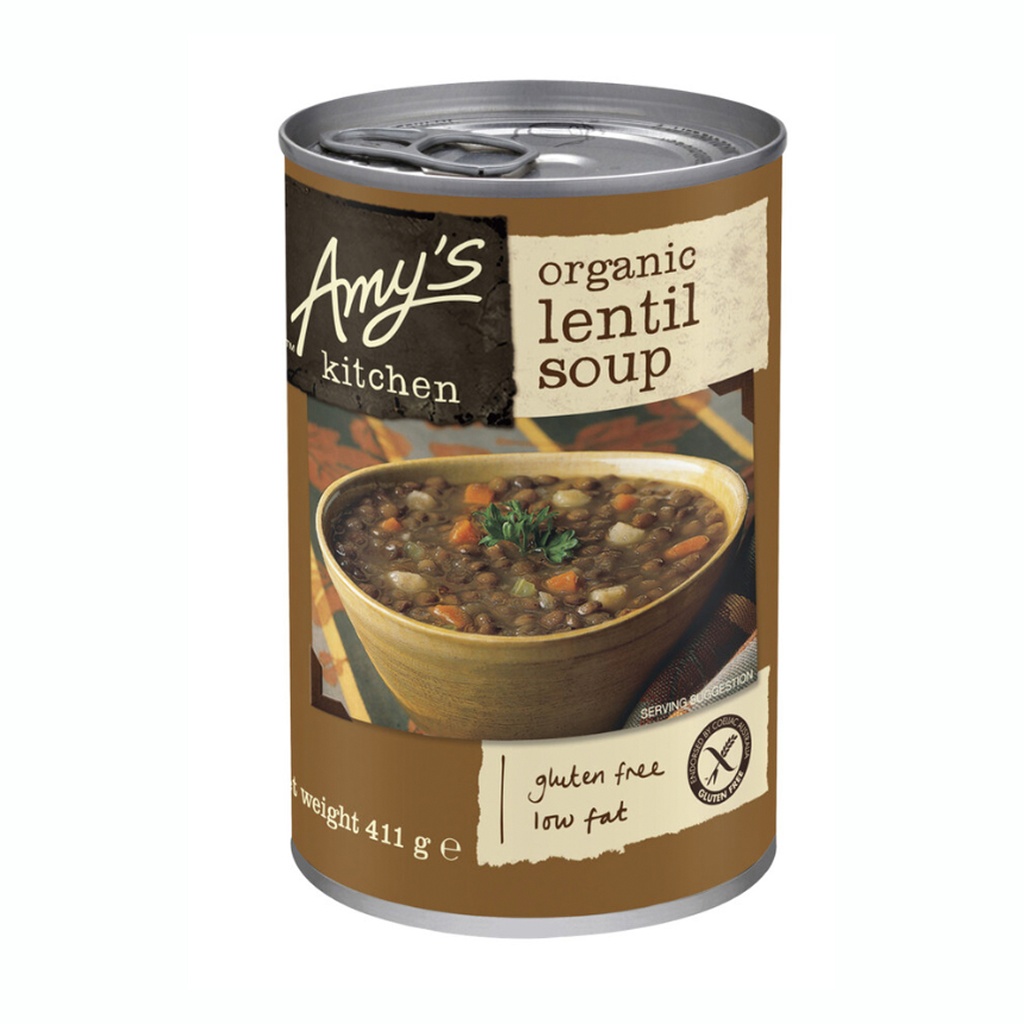 AMY'S KITCHEN | Lentil Soup 411g 【Certified Organic】