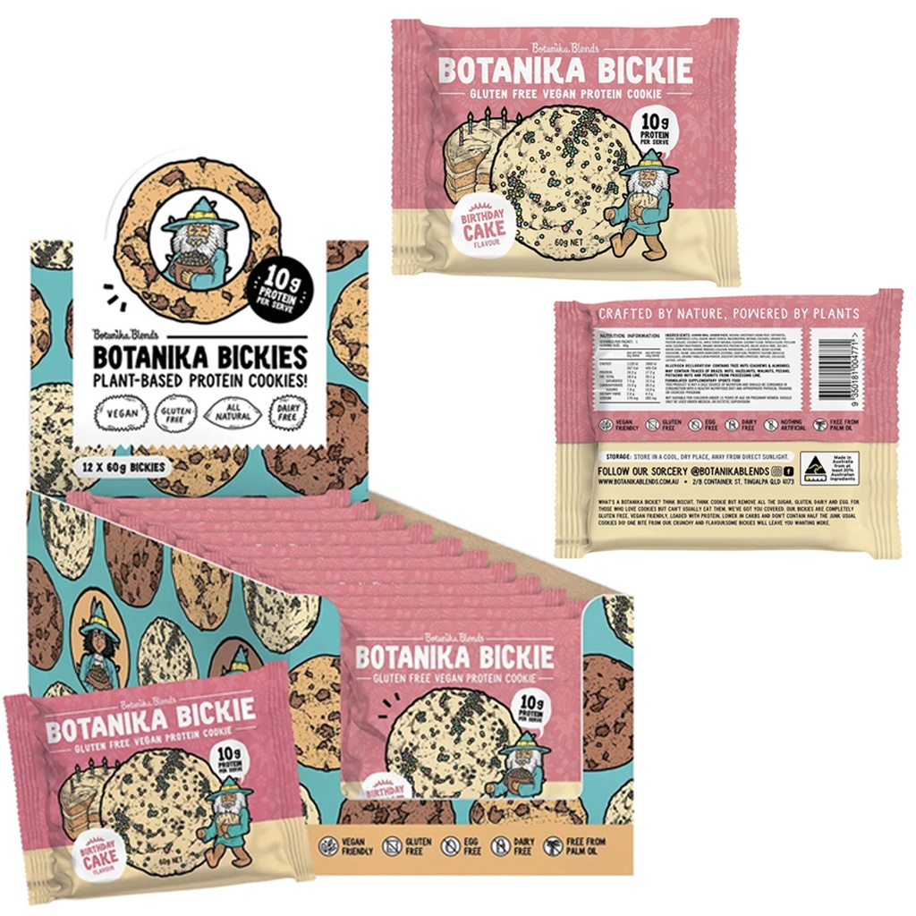 OTANIKA BLENDS | Botanika Bickie 蛋白餅乾 – 生日蛋糕口味，60g
