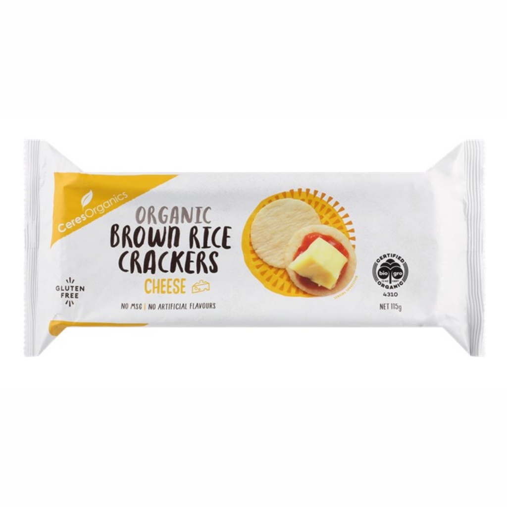 CERES ORGANICS | 糙米起司餅乾，115克