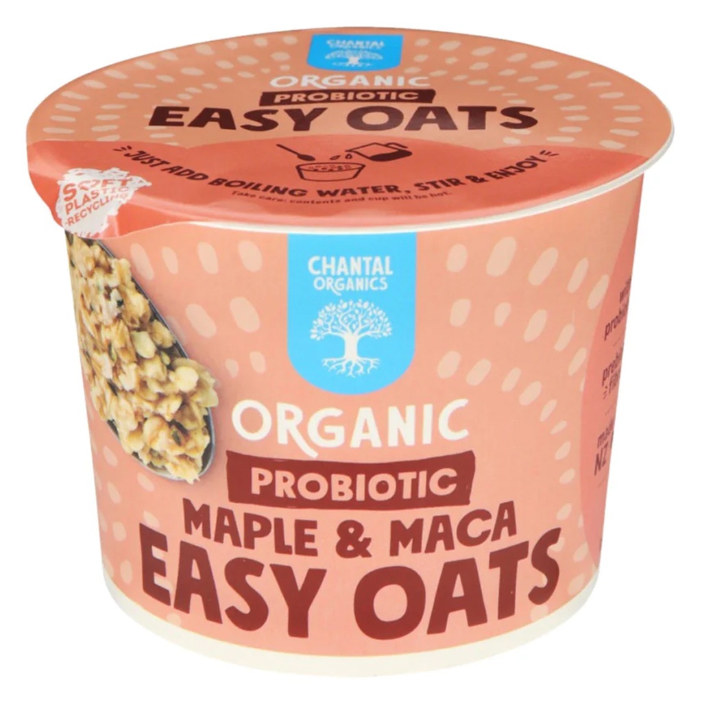 CHANTAL ORGANICS | Organic Probiotic Easy Oats Maple & Maca 65g