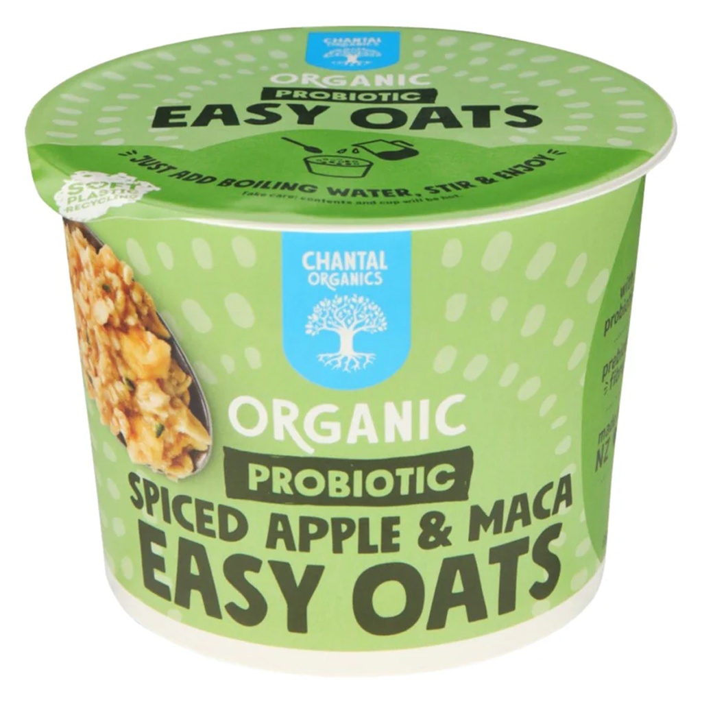 CHANTAL ORGANICS | Organic Probiotic Easy Oats Spiced Apple & Maca 65g