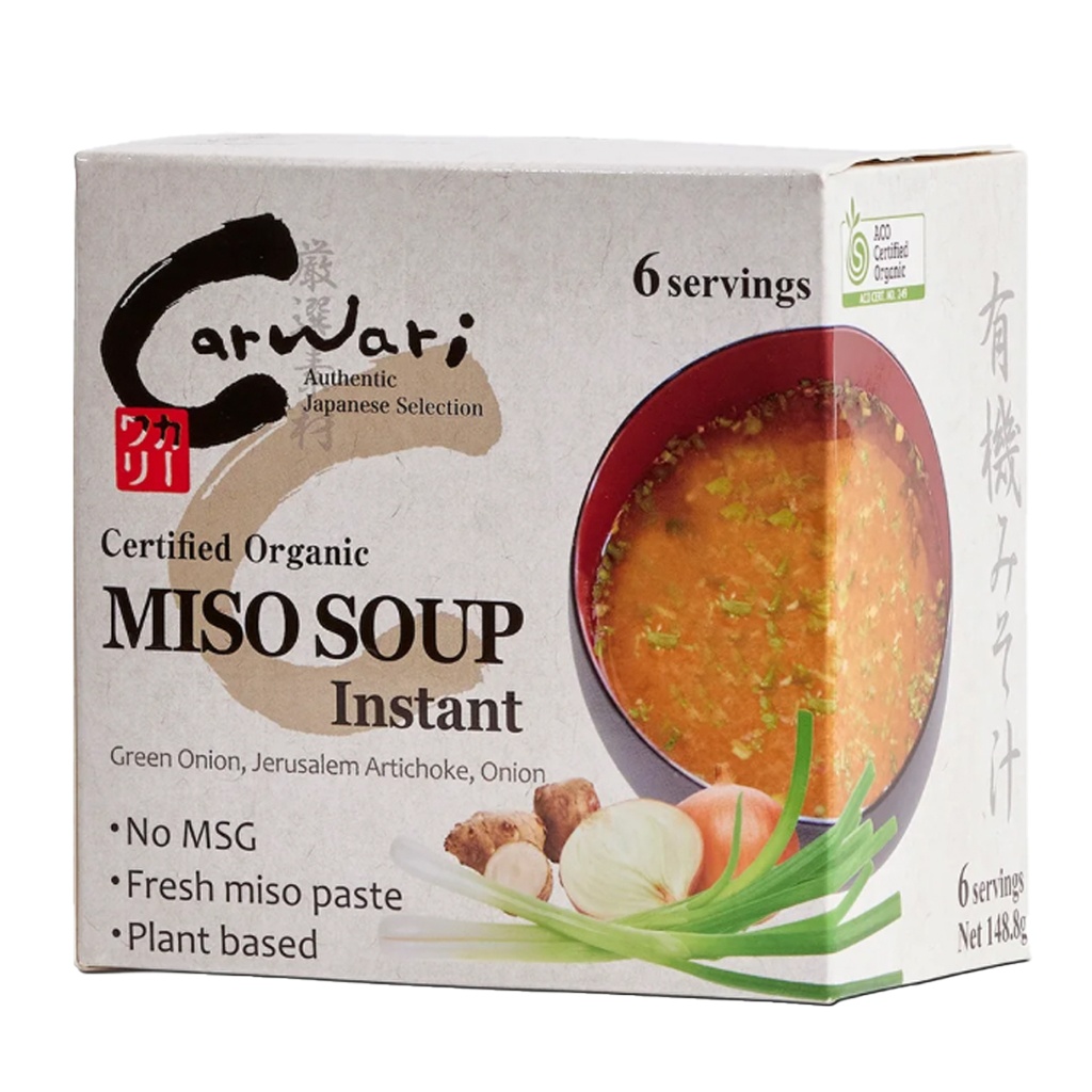 CARWARI | Organic Miso Soup Instant, Pack of 6 Serves