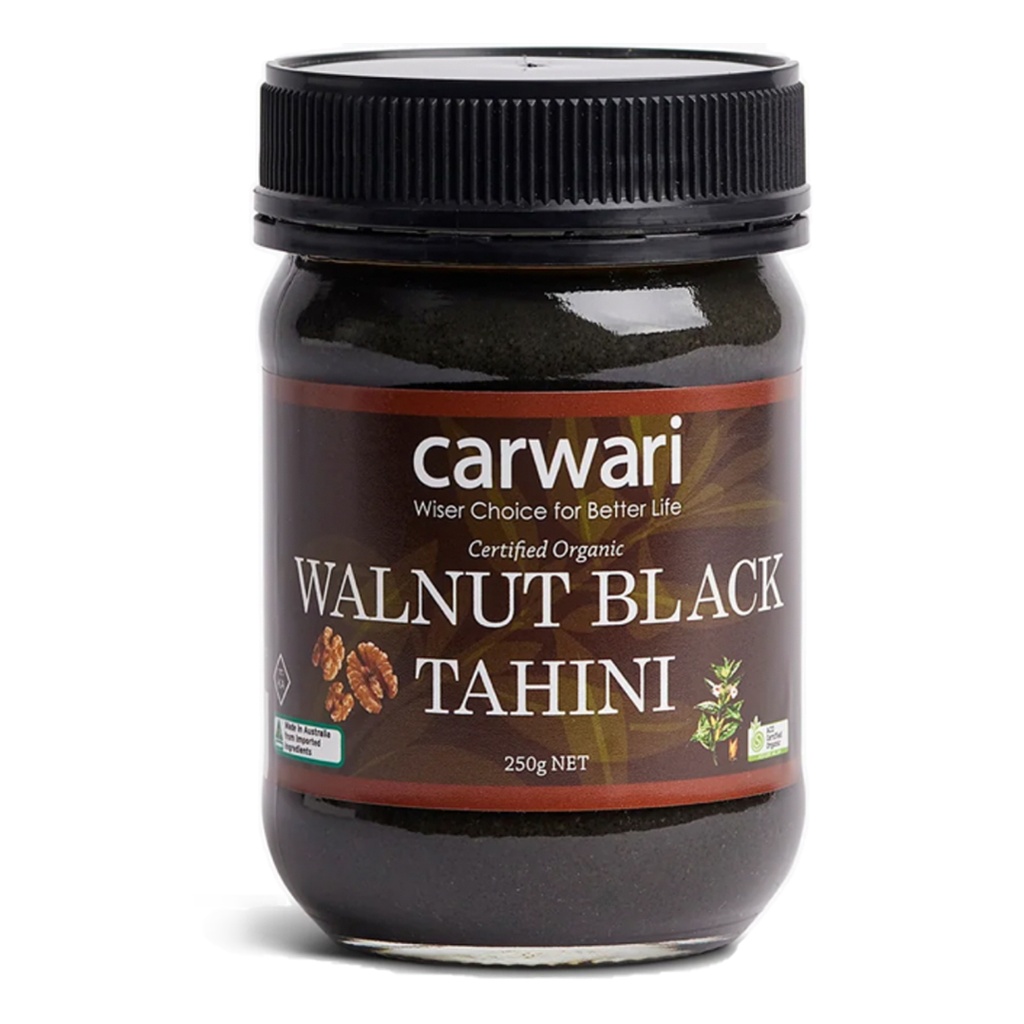 CARWARI | 有機黑芝麻核桃醬，250g
