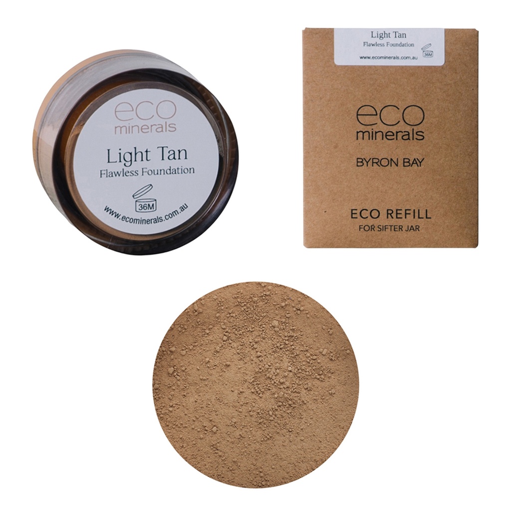 ECO MINERALS | 礦物粉底無瑕（啞光）淺褐色，5g