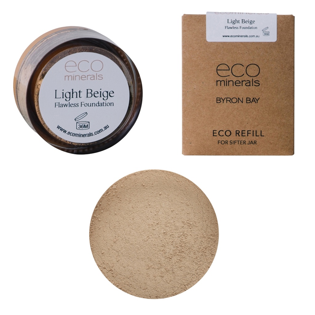 ECO MINERALS | Mineral Foundation Flawless (Matte) Light Beige, 5g