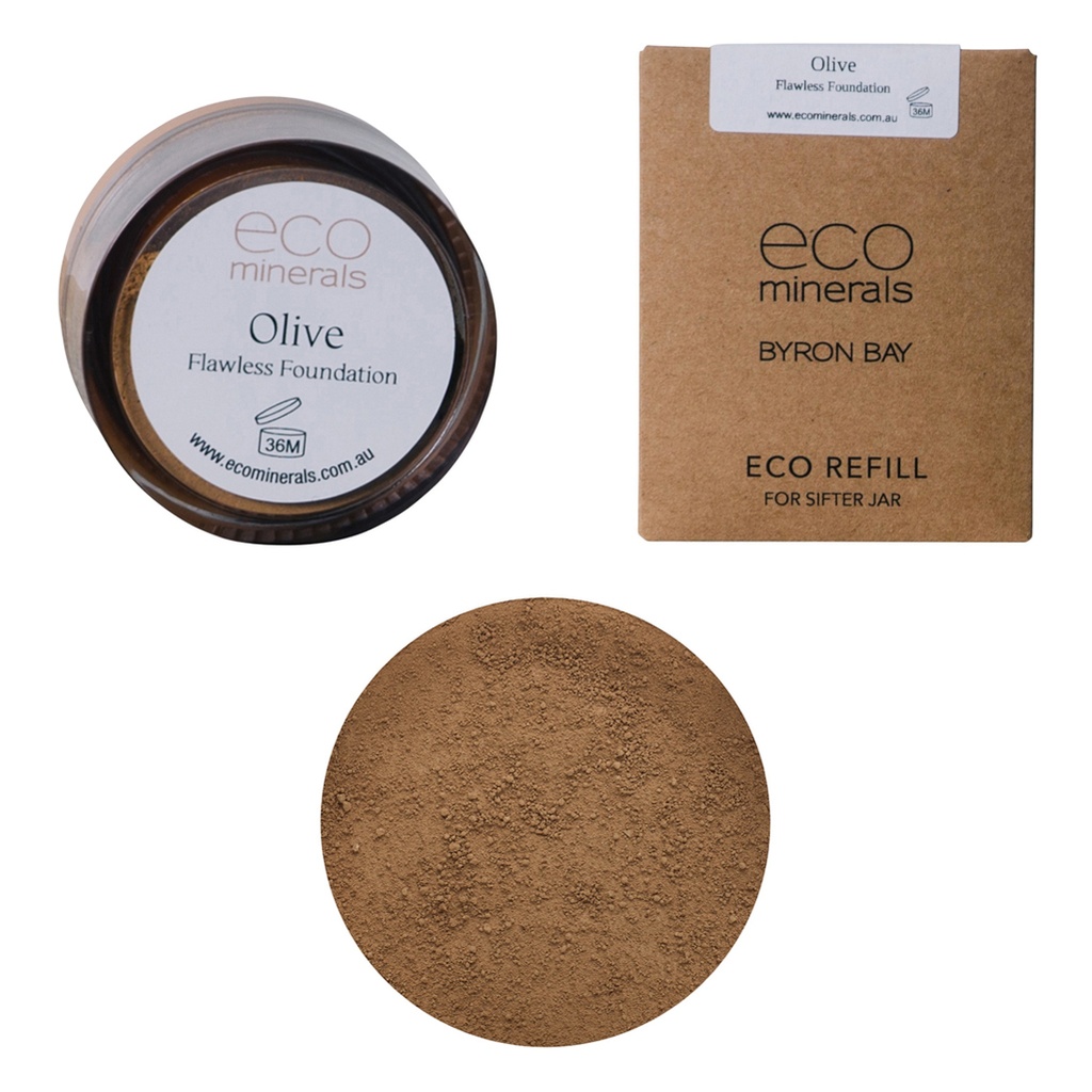 ECO MINERALS | Mineral Foundation Flawless (Matte) Olive, 5g