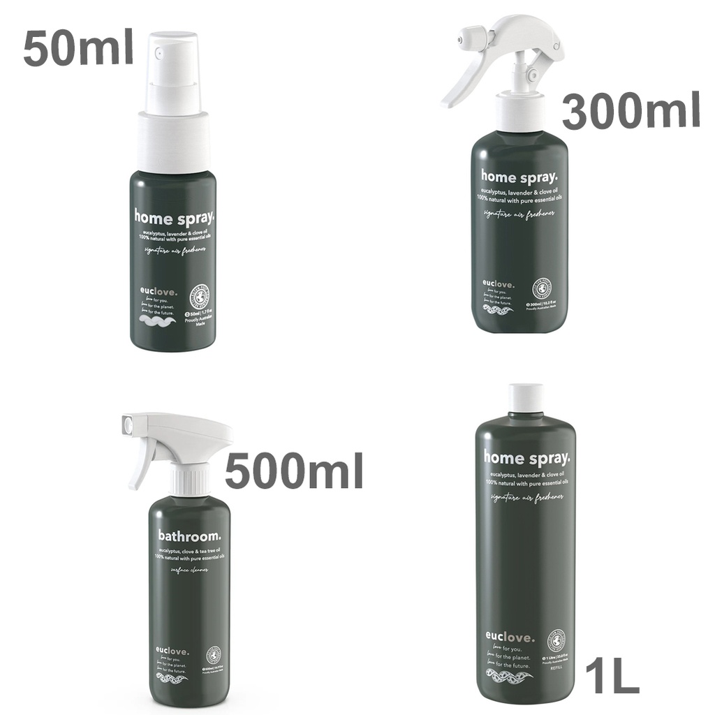EUCLOVE | Home Spray Eucalyptus, Lavender & Clove Oil (Signature Air Freshener)