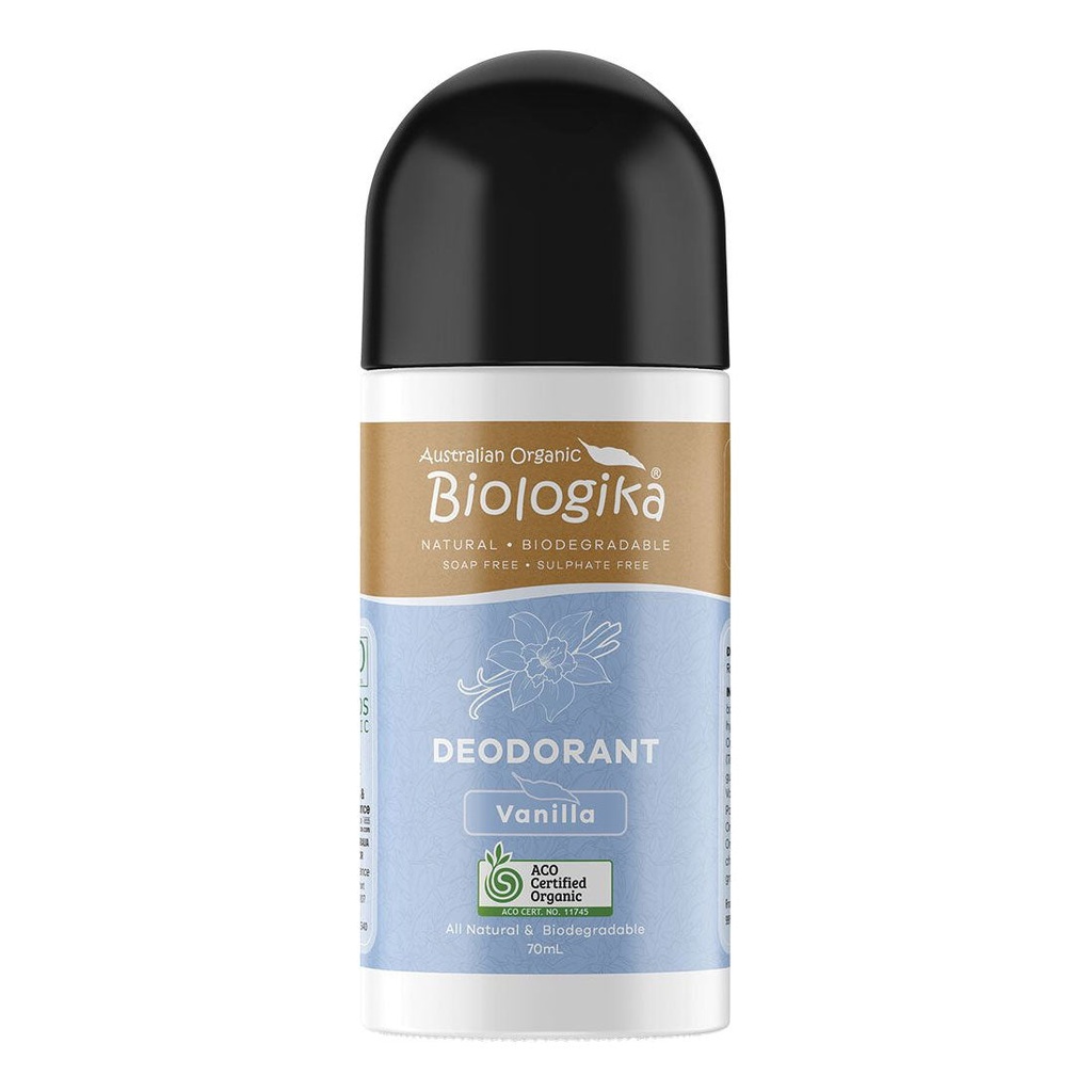 BIOLOGIKA | Organic Deodorant Roll On Vanilla, 70ml