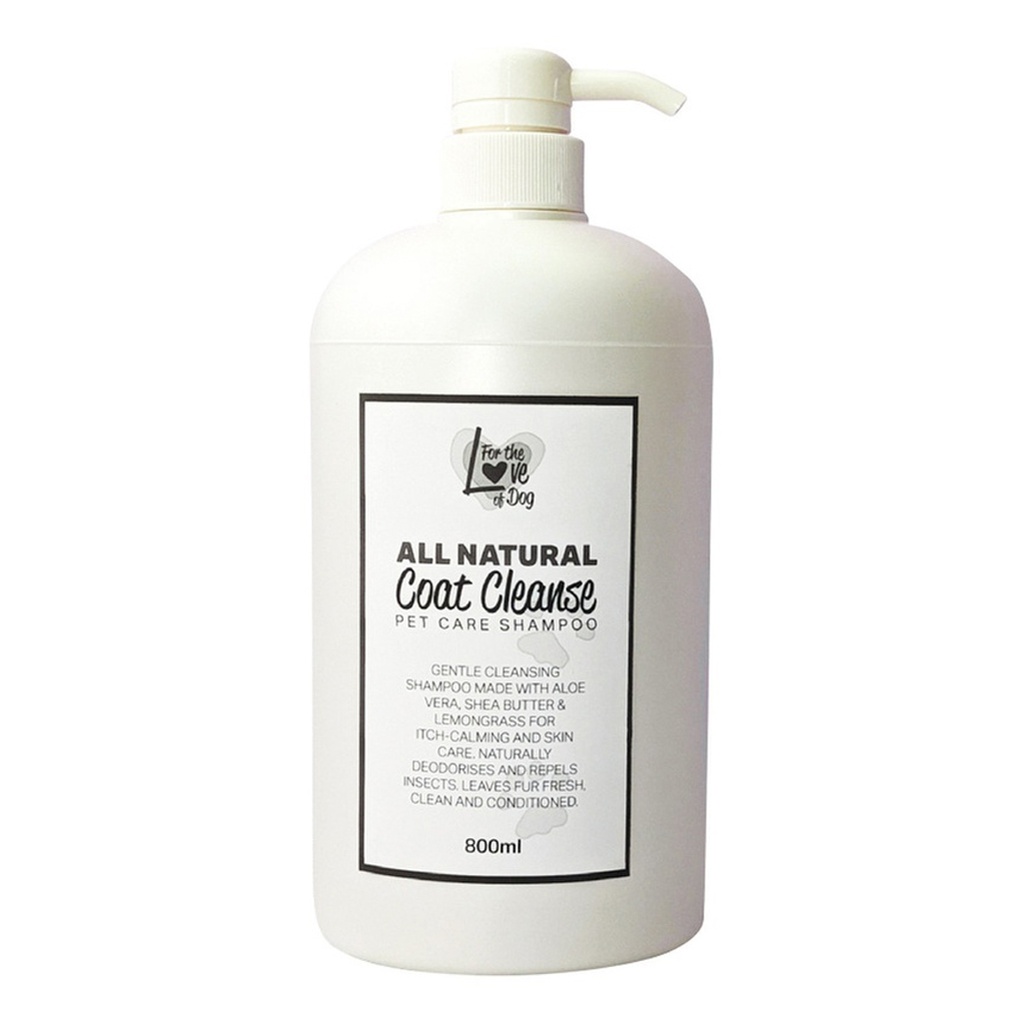 FOR THE LOVE OF DOG | All Natural Coat Cleanse (Pet Care Shampoo), 800ml