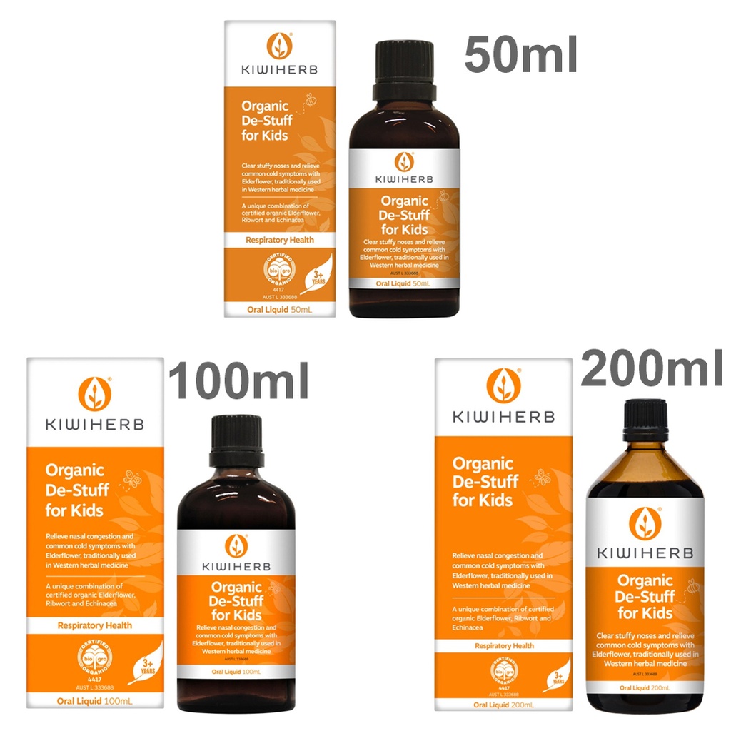 KIWIHERB | Organic De-Stuff for Kids Oral Liquid