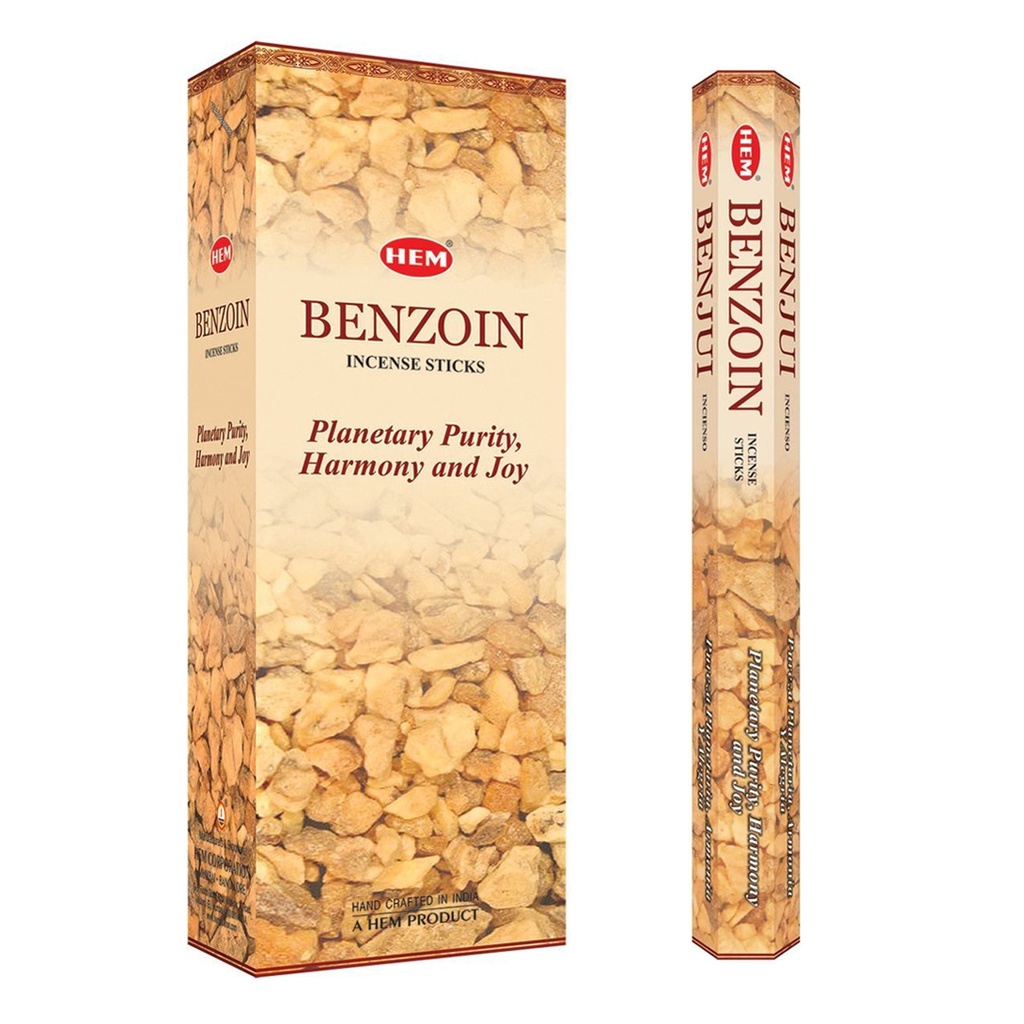 HEM | Incense Hex BENZOIN - 1 pack /20sticks or 1 bx /6packs