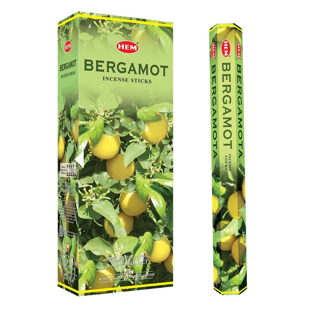 HEM | Incense Hex BERGAMOT - 1 pack /20sticks or 1 bx /6packs
