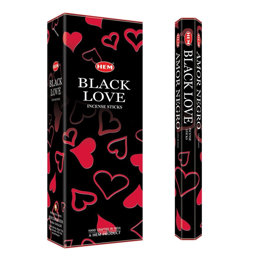 HEM | Incense Hex BLACK LOVE - 1 pack /20sticks or 1 bx /6packs