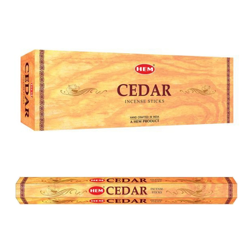 HEM | Incense Hex CEDAR - 1 pack /20sticks or 1 bx /6packs