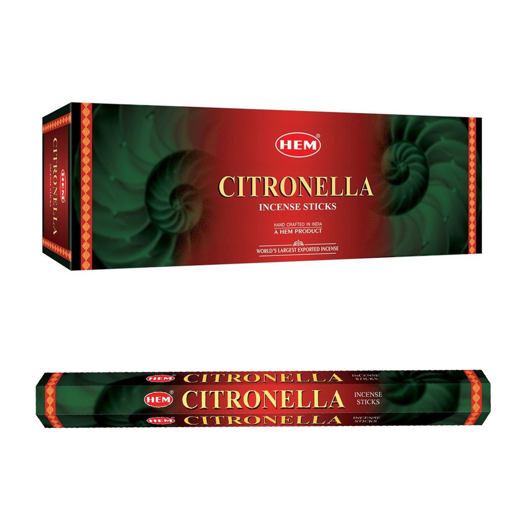 HEM | Incense Hex CITRONELLA - 1 pack /20sticks or 1 bx /6packs