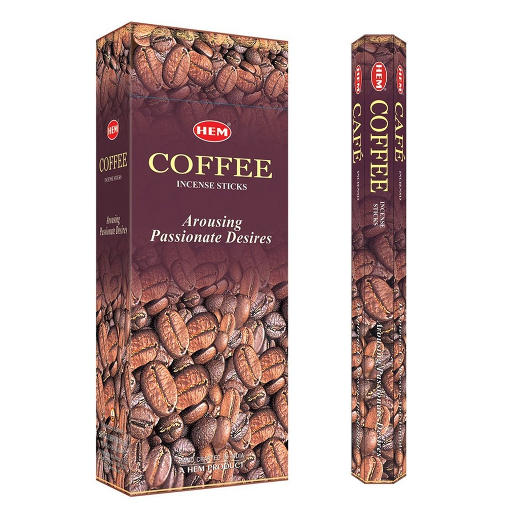 HEM | Incense Hex COFFEE - 1 pack /20sticks or 1 bx /6packs